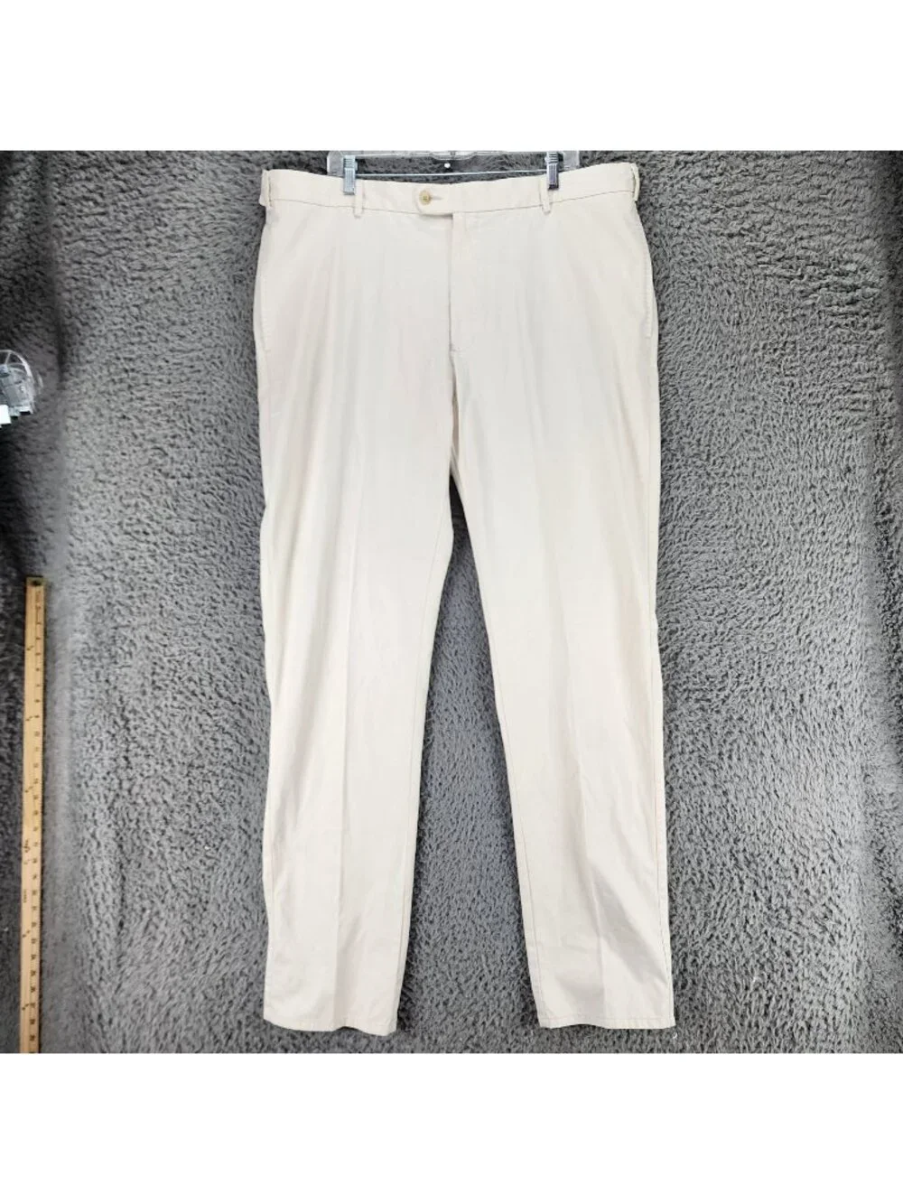 Peter Millar Pants Mens 40x36 Beige Pima Cotton High Rise Sport *NWD Read*